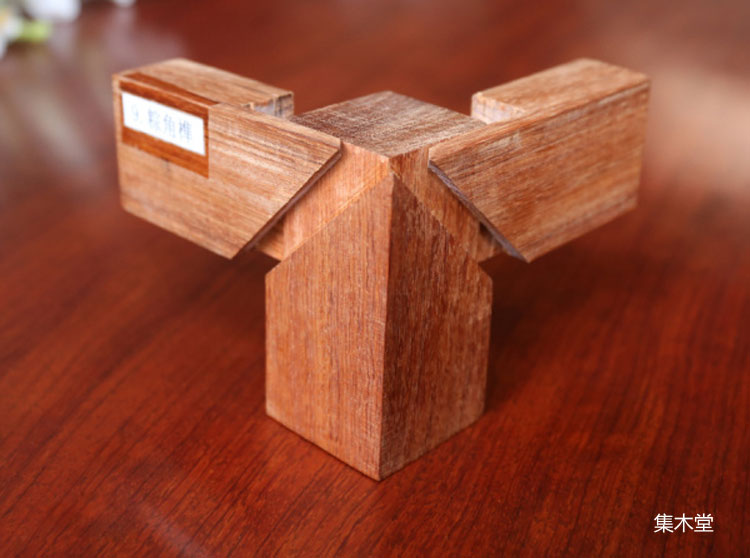 红木家具的榫卯结构的分类与运用粽角榫