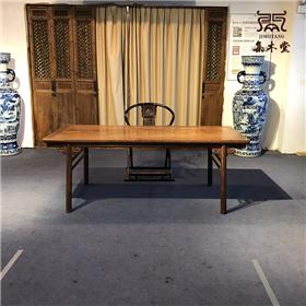 缅甸花梨画案配头把交椅 红木书桌画案两件套 凭祥红木家具精品推荐